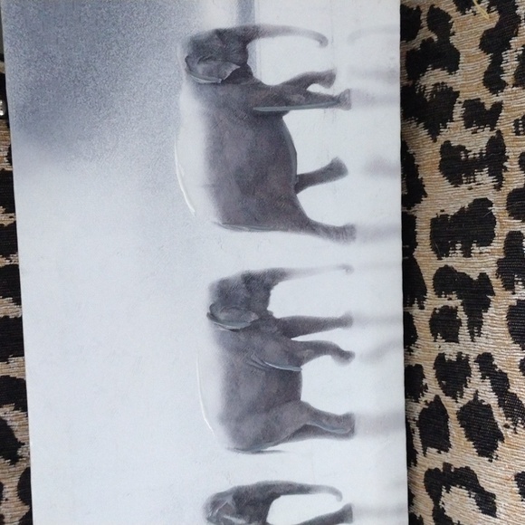Elephants on canvas painting - Picture 2 of 3